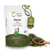 Stinging Nettle Leaf Cut & Sifted (Urtica dioica) Herbal Tea - European Wild-Harvest | Kosher Certified | Vegan, Non GMO & Gluten Free | USDA Certified | Origin - Albania
