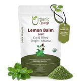 Lemon Balm Leaf Cut & Sifted (Melissa officinalis) - Herbal Tea | Kosher Certified | Vegan | Raw, Non GMO & Gluten Free | USDA Certified | Origin - Albania