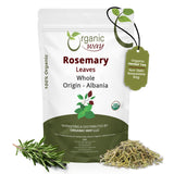Dried Rosemary Leaves Whole Herb - Herbal Tea & Culinary Use | European Wild-Harvest | Kosher & USDA Certified | Vegan, Non-GMO & Gluten Free | 100% Raw from Albania