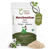 Marshmallow Root Powder (Althaea Officinalis) - Herbal Tea | European Wild-Harvest | Kosher Certified | Vegan, Non GMO & Gluten Free | USDA Certified | Origin - Albania