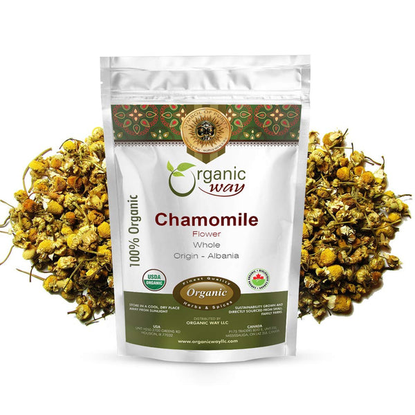 Chamomile Flower Whole, European Wild Harvest (2 Oz)