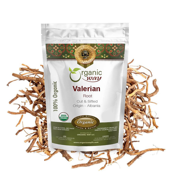 Organic Way Valerian Root Cut & Sifted  (1/2LBS / 8Oz