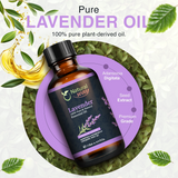 Natural Way Lavender Essential Oil | Premium Grade Essential Oils for Hair Care, Oil for Skin, Aromatherapy, & Diffuser | Essential Oil for Skin Tag Remover, Massage Oil & Humidifier Use | 4 Fl Oz (120 mL)