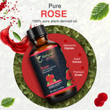 Natural Way Rose Essential Oil | Premium Grade Essential Oils for Hair Care, Aromatherapy, Skin Therapy & Diffuser | Essential Oil for Skin Tag Remover, Massage Oil & Humidifier | 4 Fl Oz (120 mL)