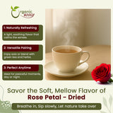 Rose Petals Dried (Rosa Centifolia) - Pure, Edible & Fragrant for Tea | USDA & Kosher Certified |Vegan, Non GMO & Gluten Free | 100% Raw from India - India