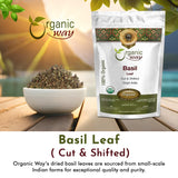 Organic Way Basil leaf cut and sifted