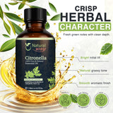 Citronella Essential Oil for Diffusers | Natural Aroma Oil for Home Fragrance, Humidifier & DIY Candle Making, Long Lasting Scent for Office, Bedroom & Soothing Scent 4 Fl Oz (120 mL)