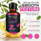 Geranium Essential Oil for Diffusers | Natural Aroma Oil for Home Fragrance, Humidifier & DIY Candle Making, Long Lasting Scent for Office, Bedroom & Soothing Scent 4 Fl Oz (120 mL)