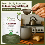 Premium True Ceylon Cinnamon Cut & Sifted (Cinnamomum verum) - Adds Flavour |  Kosher Certified | Raw, Non GMO & Gluten Free | USDA Certified | Origin - Sri Lanka
