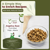 Dried Angelica Root Cut & Sifted - Herbal Tea - Origin Albania