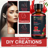 Natural Way Rose Essential Oil | Premium Grade Essential Oils for Hair Care, Aromatherapy, Skin Therapy & Diffuser | Essential Oil for Skin Tag Remover, Massage Oil & Humidifier | 4 Fl Oz (120 mL)