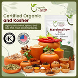 Marshmallow Root Cut & Sifted - Herbal Tea - European Wild-Harvest | Kosher Certified | Non GMO & USDA Certified | Origin - Albania