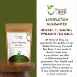 Herbal Slimming Pyramid Tea Bags | Herbal Blend for Natural Cleansing & Balanced Lifestyle | Herbal Slimming Pyramid Tea Bags | Caffeine Free 100% Natural Ingredients | ECO Conscious Tea Bags