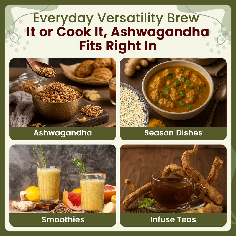 Ashwagandha Root Cut & Sifted (Withania somnifera) - Kosher Certified | Vegan, Non GMO & Gluten Free | USDA Certified | Origin - India