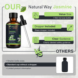 Natural Way Jasmine Essential Oil | Premium Grade Essential Oils for Hair Care, Oil for Skin, Aromatherapy, & Diffuser | Essential Oil for Skin Tag Remover, Massage Oil & Humidifier Use | 4 Fl Oz (120 mL)