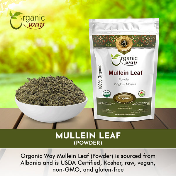 Organic Mullein Leaf Powder (2 Oz)