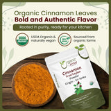 True Ceylon Cinnamon Powder | Kosher Certified | Raw, Vega, Non-GMO & Gluten Free | Freshly Grounded Premium Cinnamon | Resealable Bag | Origin-Sri Lanka