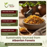 Dried Calendula Flower (Marigold Flower) Herbal Tea - European Wild-Harvest | Kosher Certified | USDA Certified | Origin - Albania