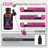 Geranium Essential Oil for Diffusers | Natural Aroma Oil for Home Fragrance, Humidifier & DIY Candle Making, Long Lasting Scent for Office, Bedroom & Soothing Scent 4 Fl Oz (120 mL)