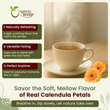 Dried Calendula Petals | Herbal Tea (Calendula Officinalis) - European Wild-Harvest | Kosher Certified | USDA Certified | Origin - Albania