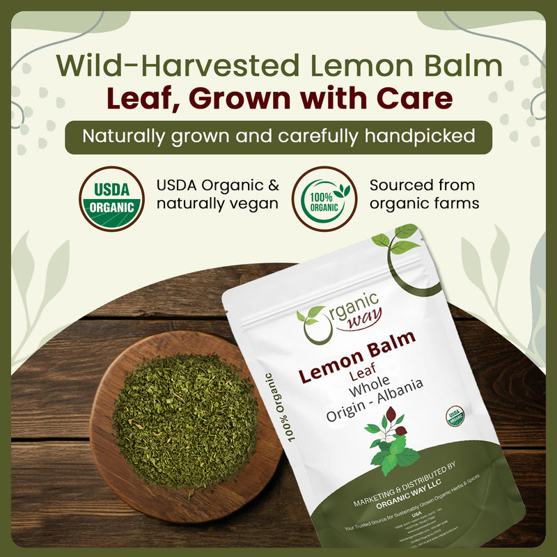 Lemon Balm Leaf (Whole), European Wild Harvest