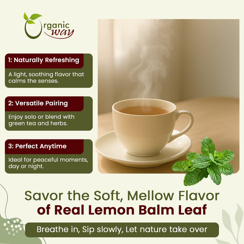 Lemon Balm Leaf (Whole), European Wild Harvest