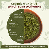 Lemon Balm Leaf (Whole), European Wild Harvest