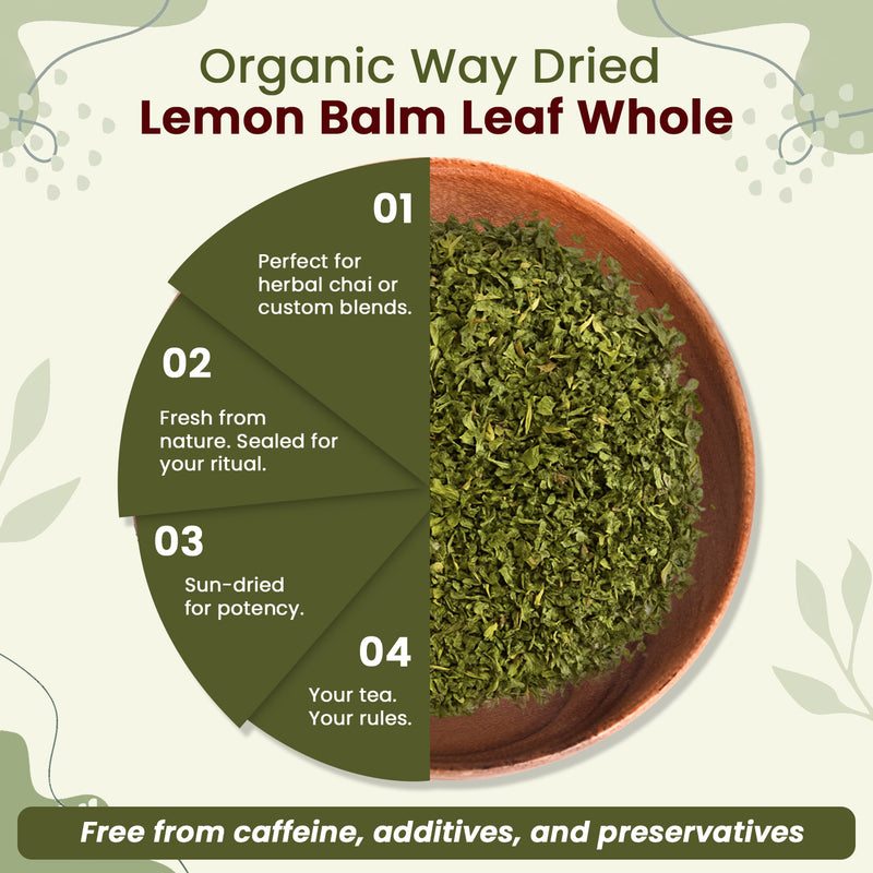 Lemon Balm Leaf (Whole), European Wild Harvest