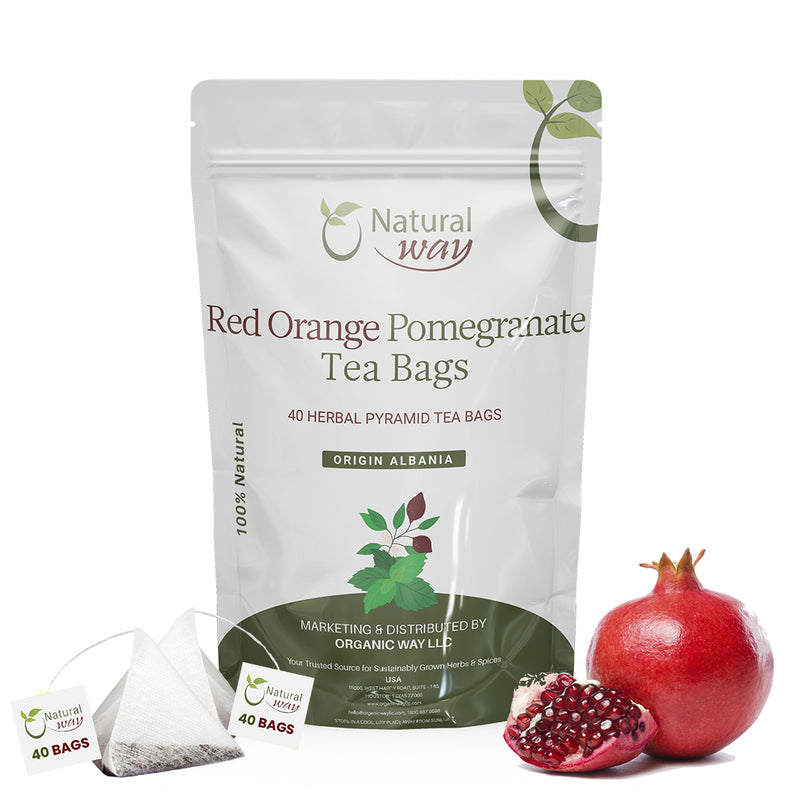 Natural Red Orange Pomegranate Tea