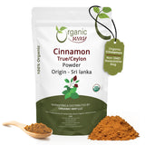 True Ceylon Cinnamon Powder | Kosher Certified | Raw, Vega, Non-GMO & Gluten Free | Freshly Grounded Premium Cinnamon | Resealable Bag | Origin-Sri Lanka (Copy)