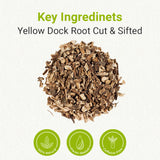 Natural Dried Yellow Dock Root Cut & Sifted