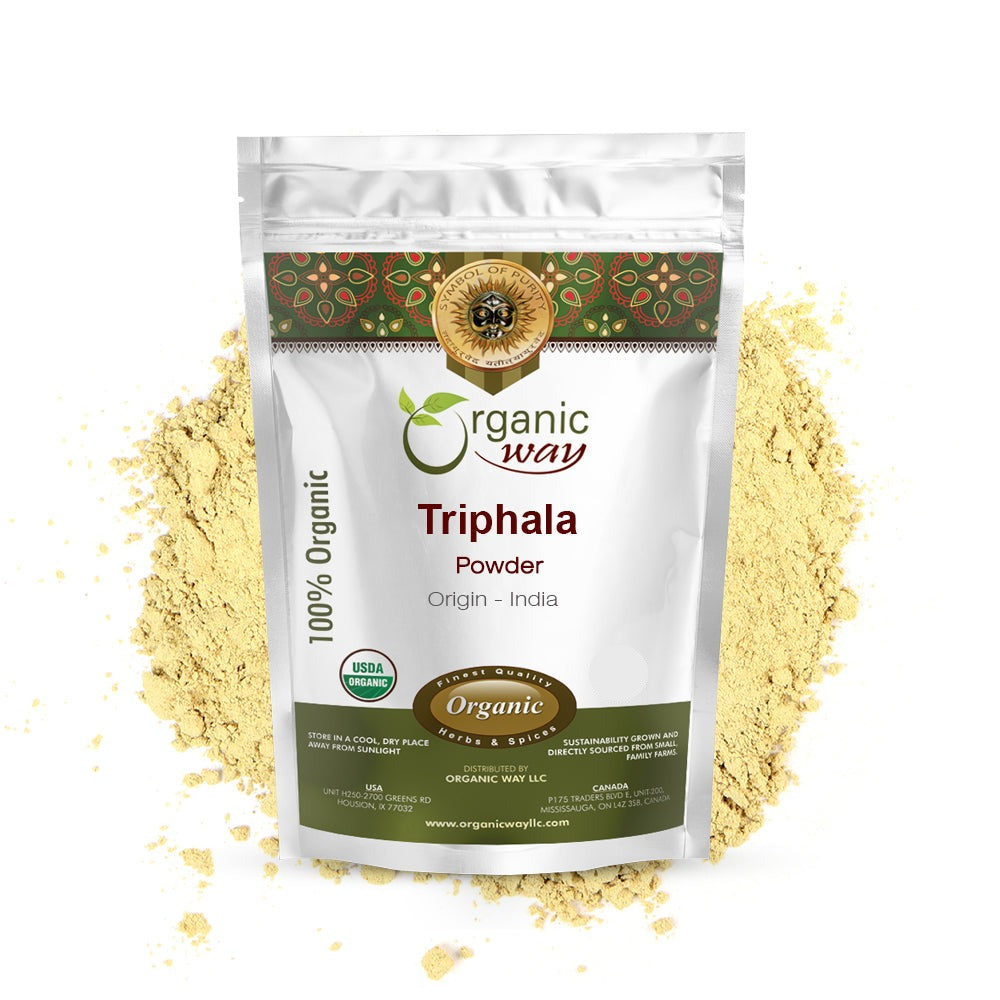 Triphala Herbal Powder - Amla, Haritaki & Bibhitaki Formula | Kosher ...